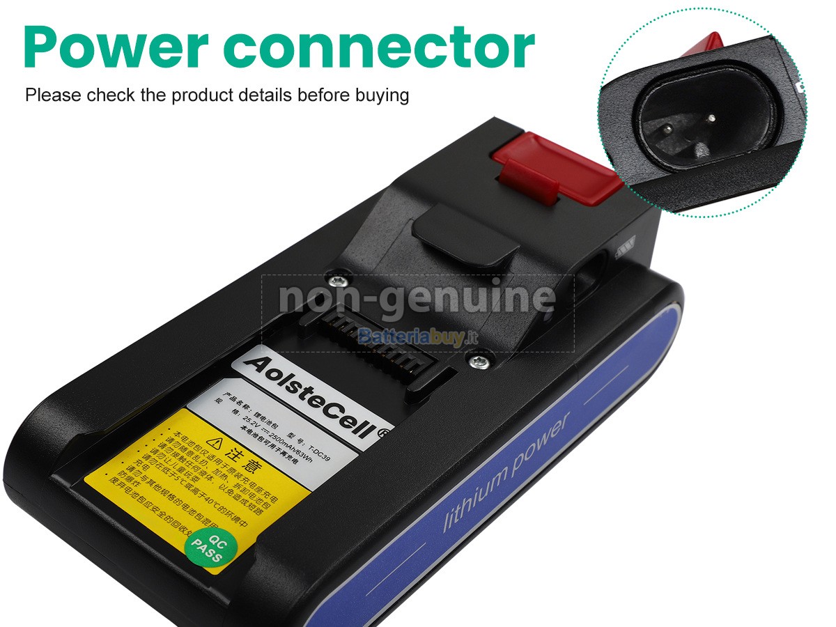 Batteria per Polaris T-DC39