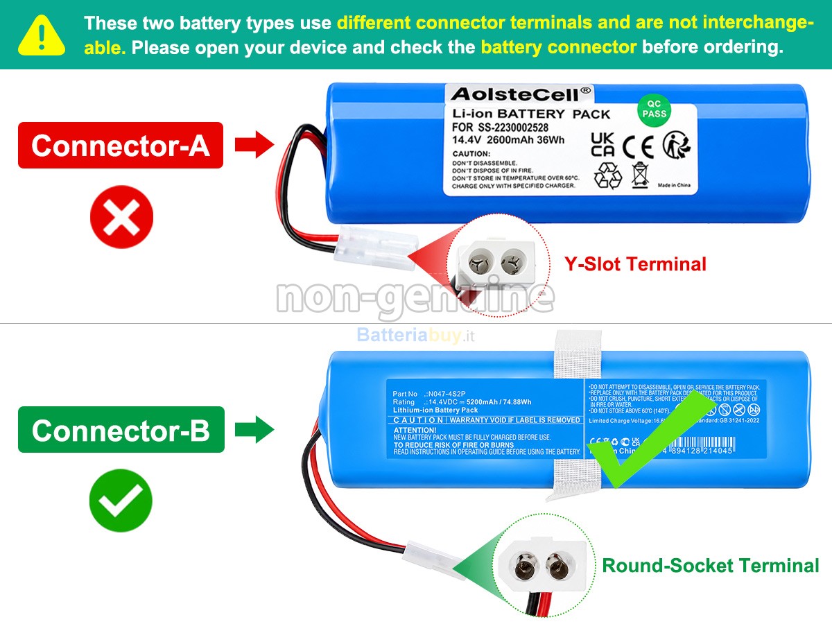 Batteria per Rowenta SS-2230002529