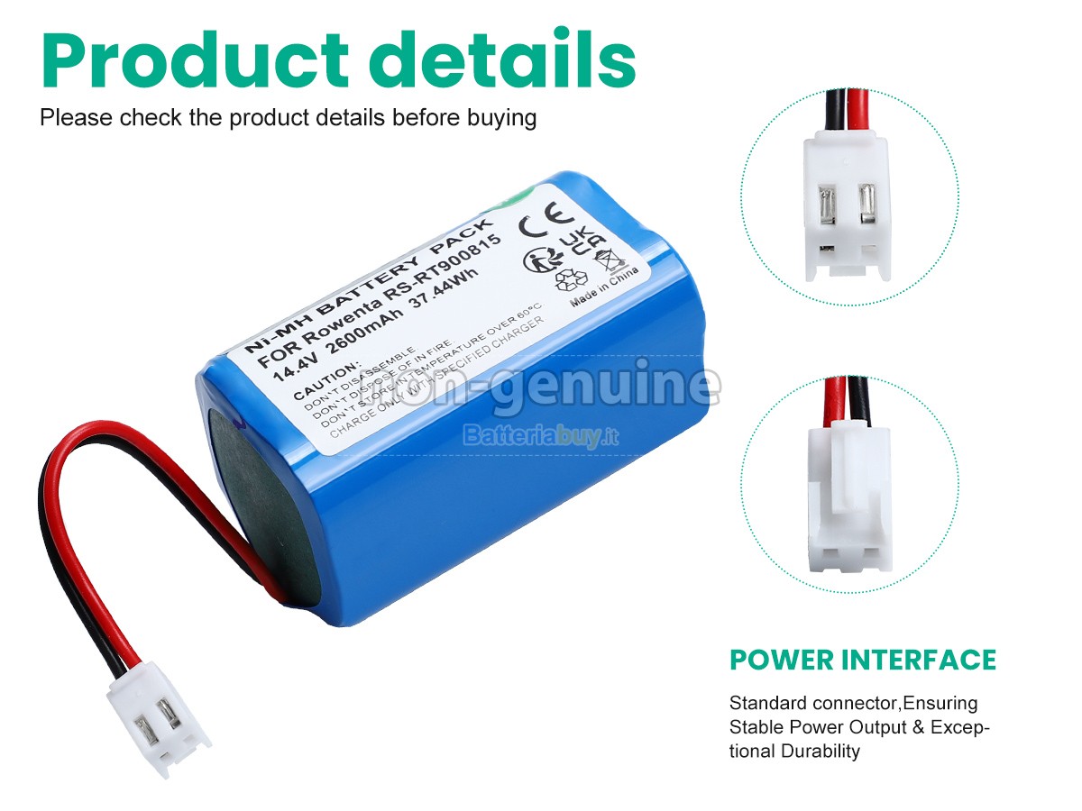 Batteria per Rowenta RS-RT900815