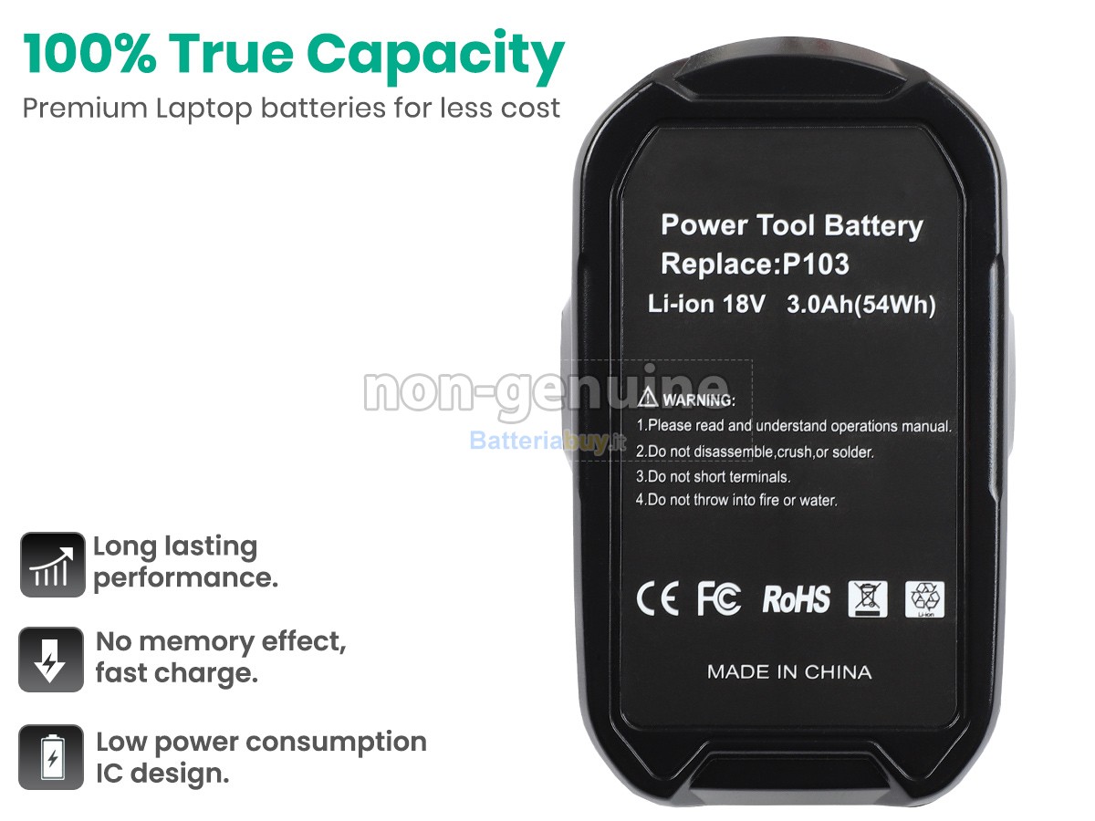 Batteria per Ryobi CSS-180L