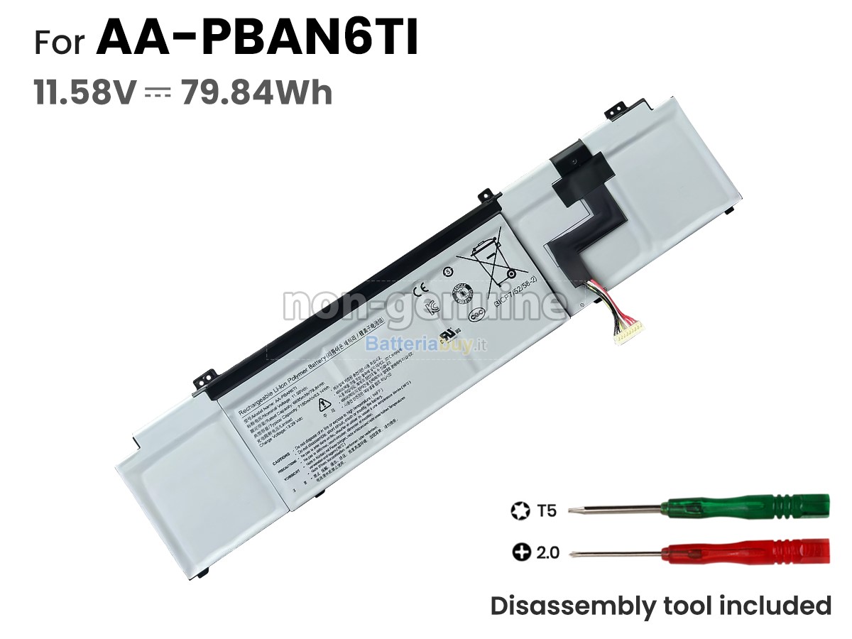 Batteria per Samsung Galaxy Book ODYSSEY NP762XDA-XA3US