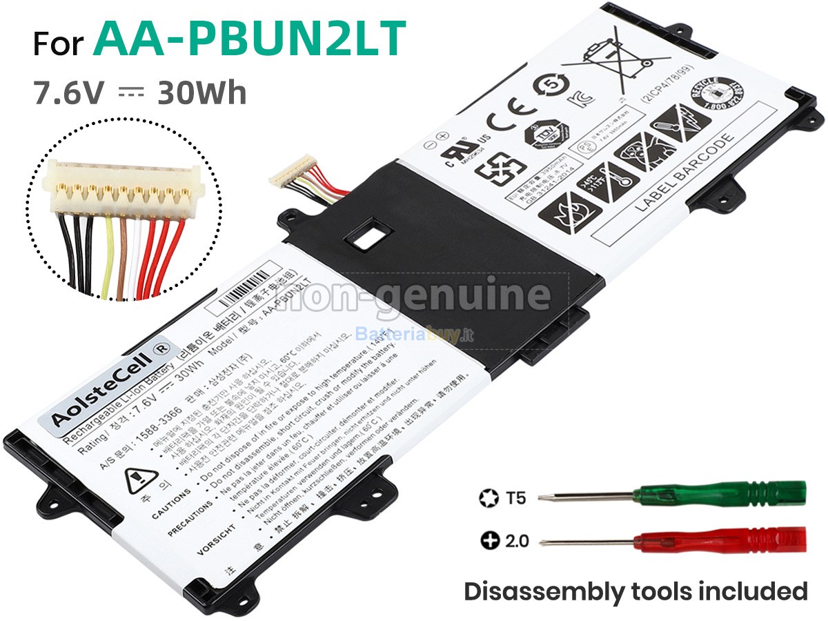 Batteria per Samsung Series 9 NOTEBook NP900X3L