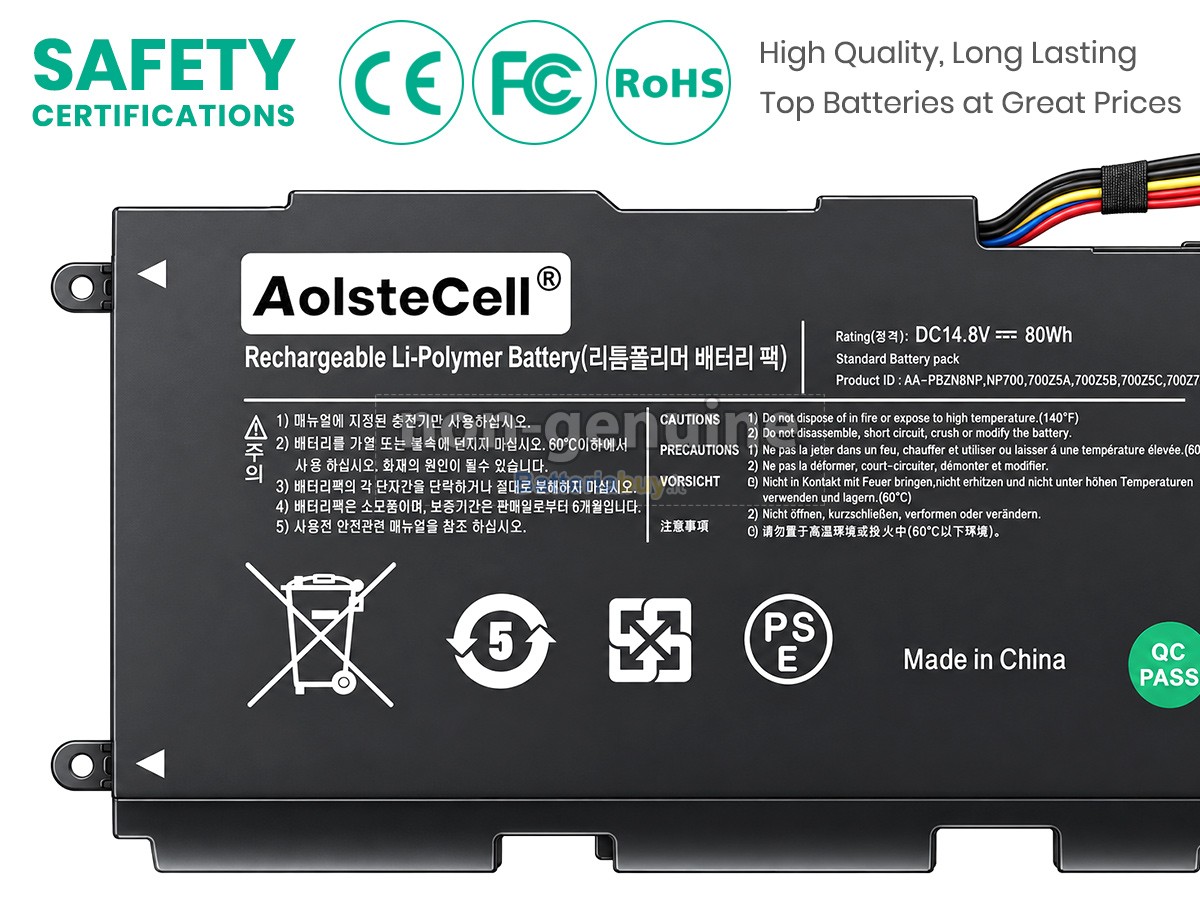 Batteria per Samsung NP700Z5B