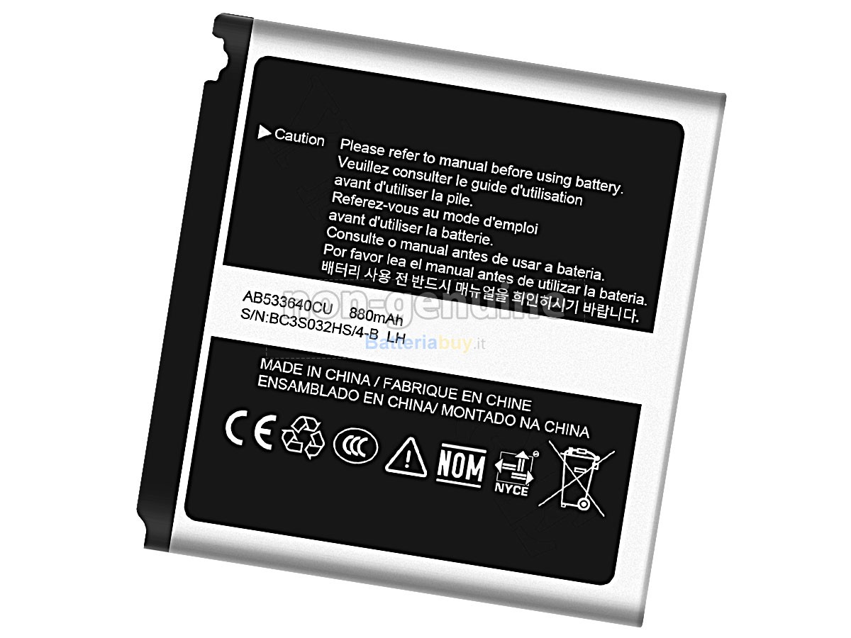 Batteria per Samsung AB533640CU