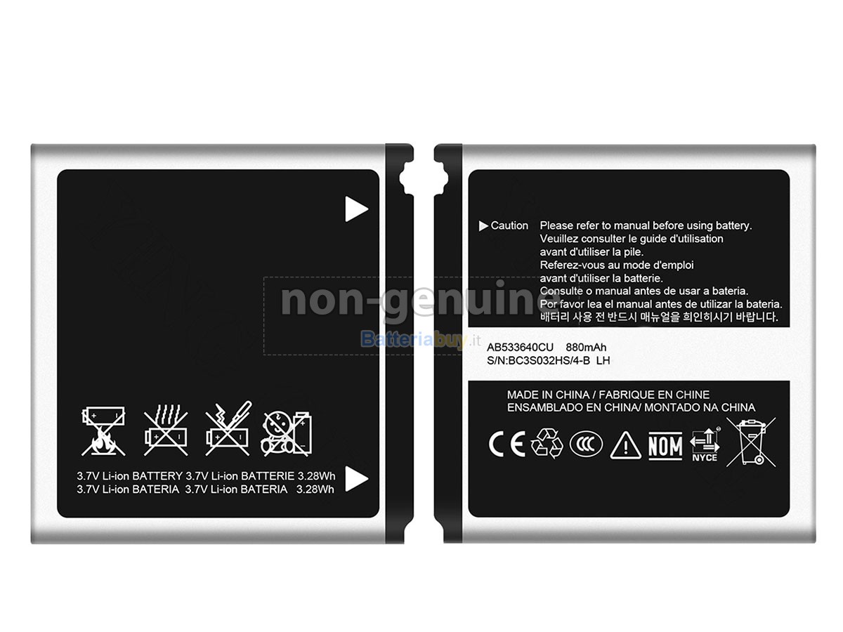 Batteria per Samsung AB533640CU