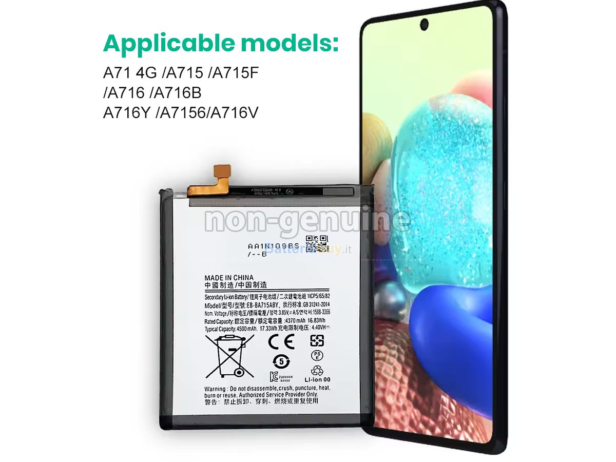 Batteria per Samsung A7156