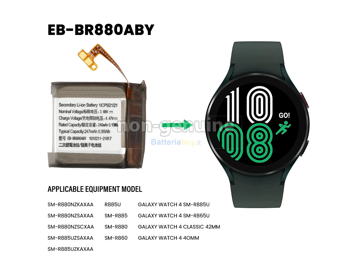 Batteria per Samsung GALAXY WATCH 4 40MM