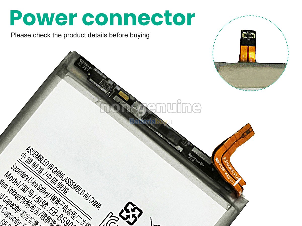 Batteria per Samsung GALAXY S22 ULTRA SM-S908B/DS