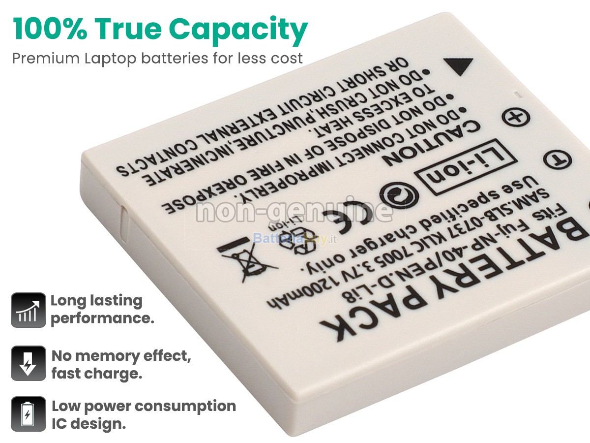 Batteria per Samsung SLB-0737