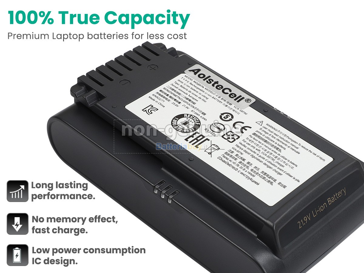 Batteria per Samsung VS20T7511T5/AA