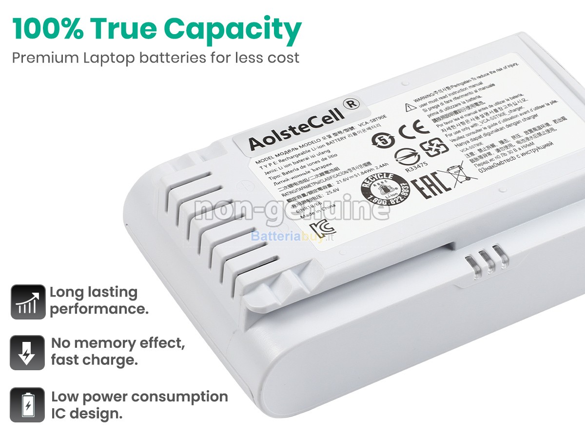 Batteria per Samsung VCA-SBT90EB