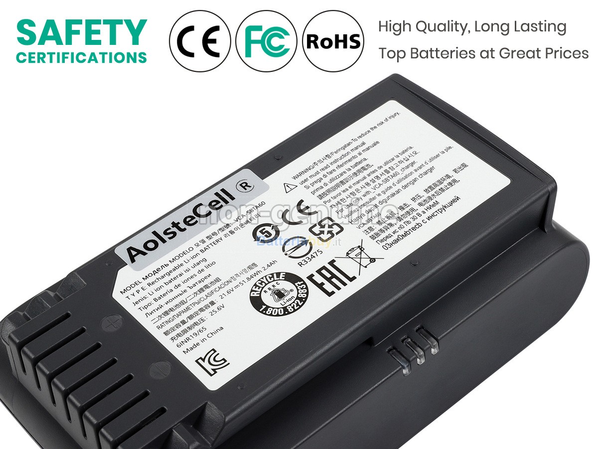 Batteria per Samsung VS20T7511T5/AA