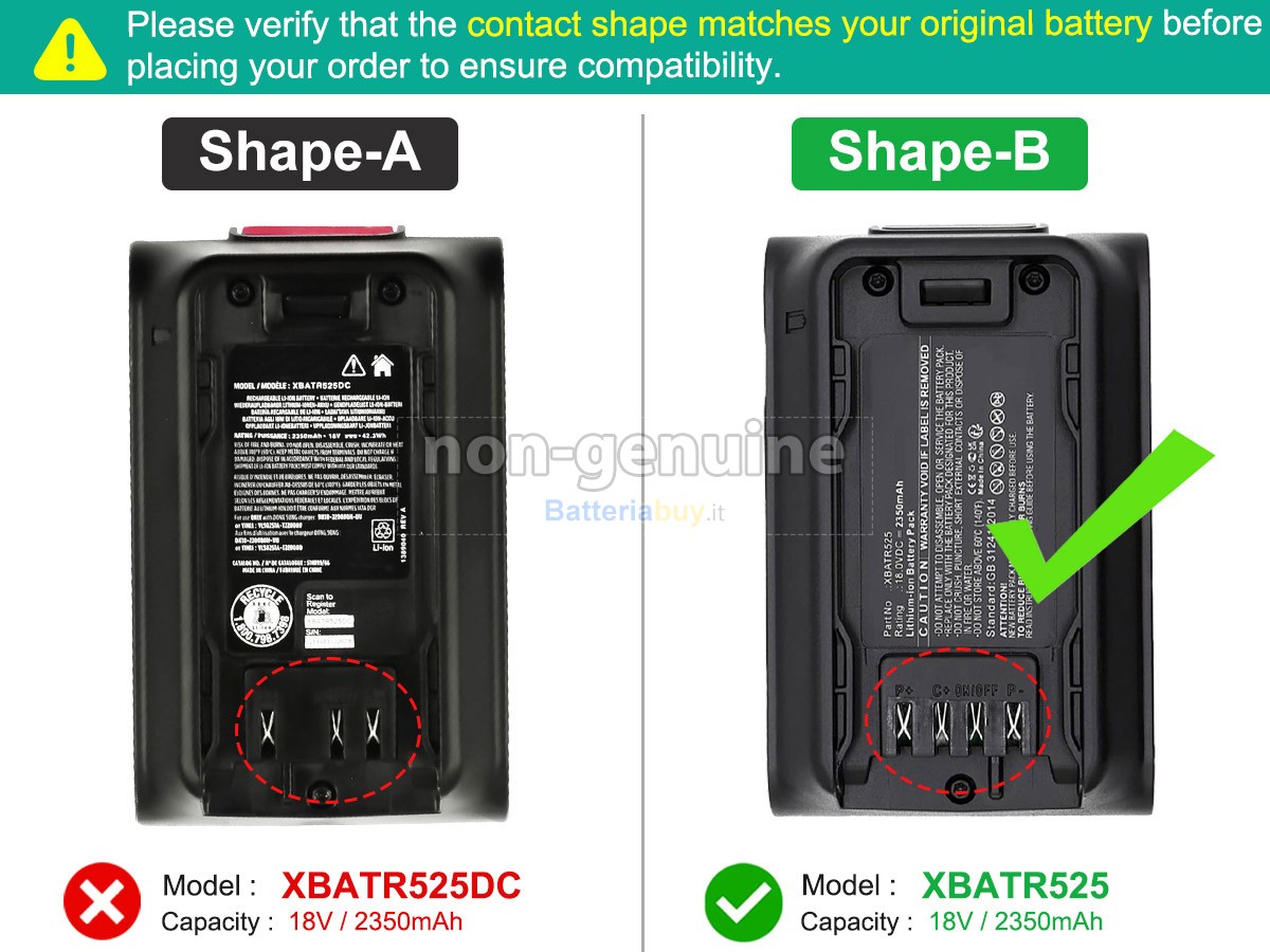 Batteria per Shark IW1120C