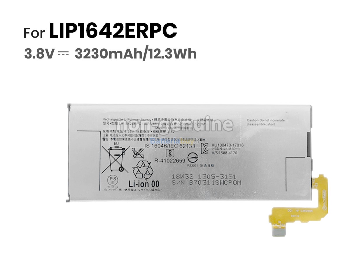 Batteria per Sony LIP1642ERPC