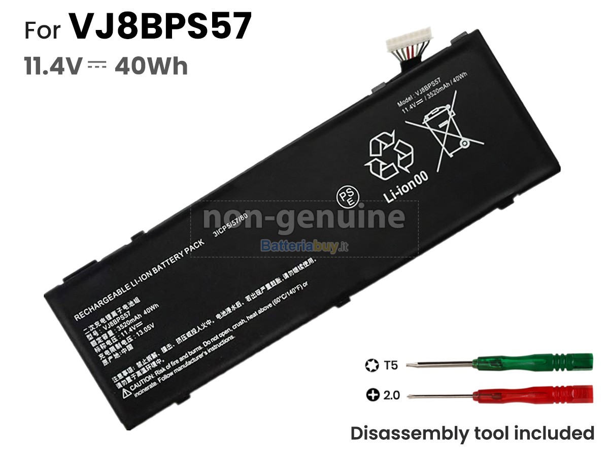Batteria per Sony VJ8BPS57