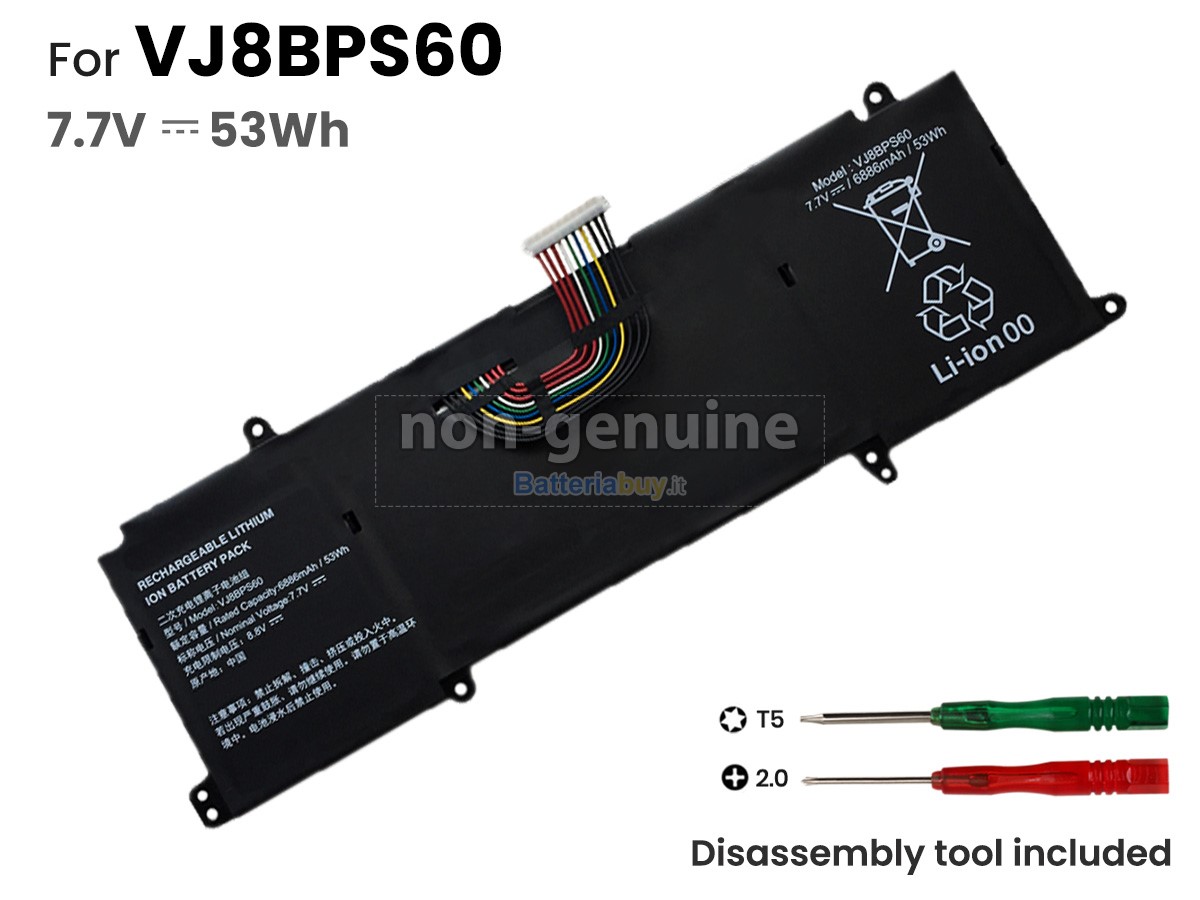 Batteria per Sony VJ8BPS60