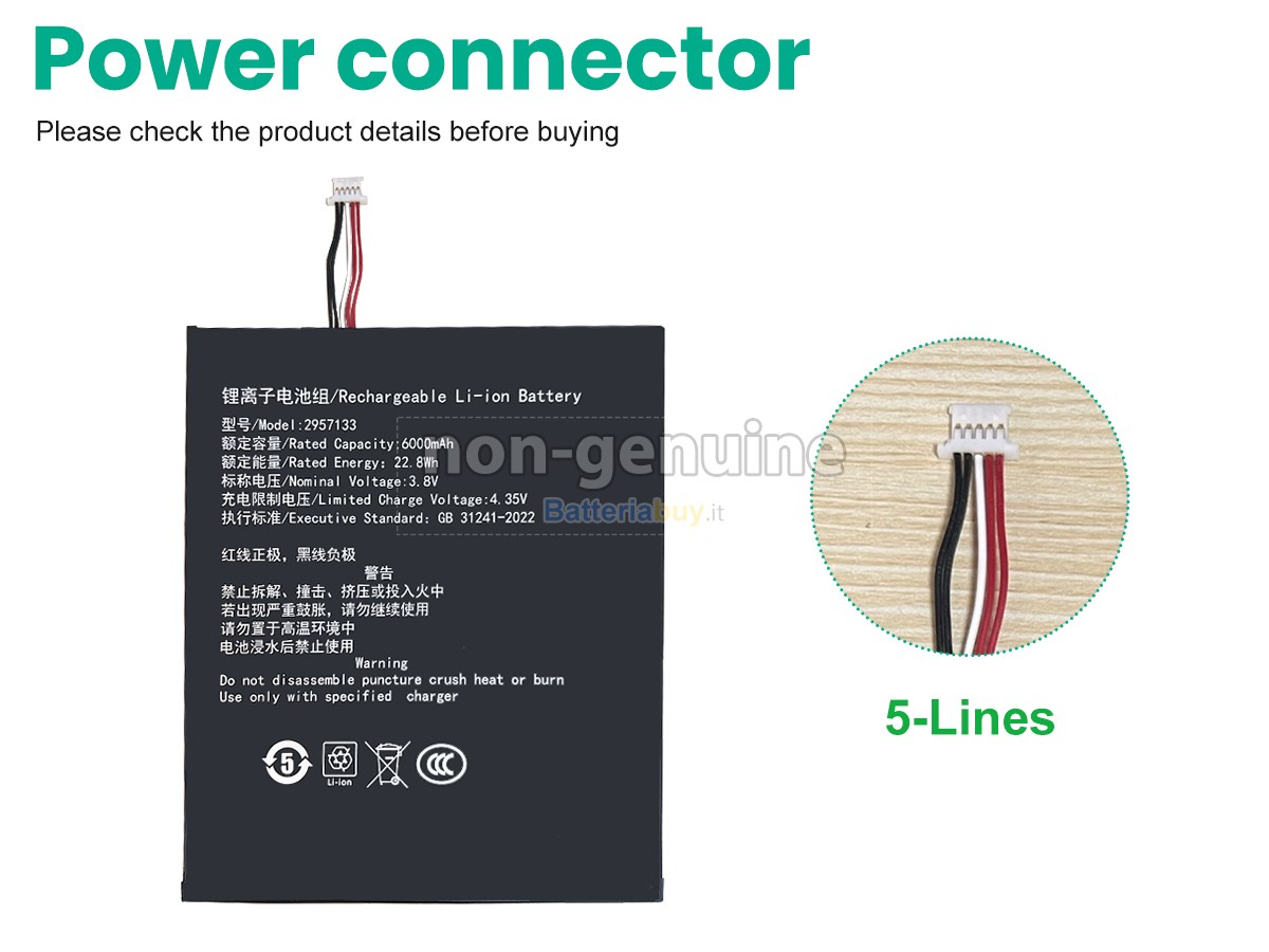 Batteria per Teclast P30T