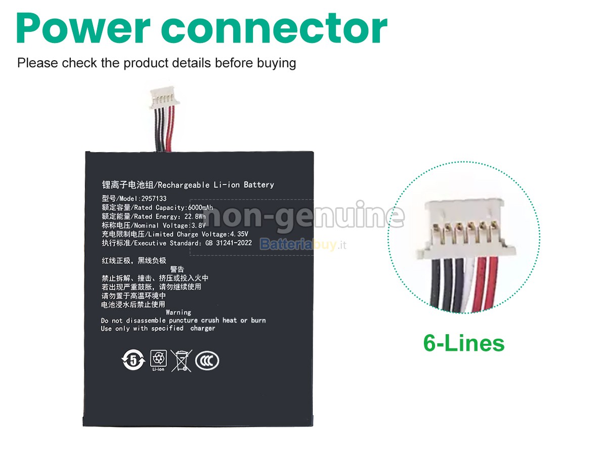 Batteria per Teclast P30T