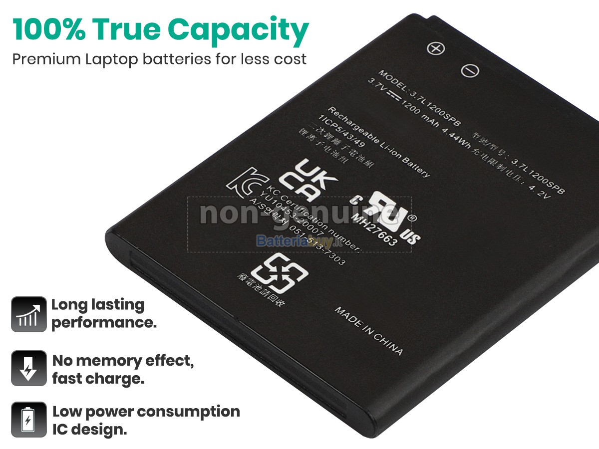 Batteria per Texas Instruments 3.7L1200SP