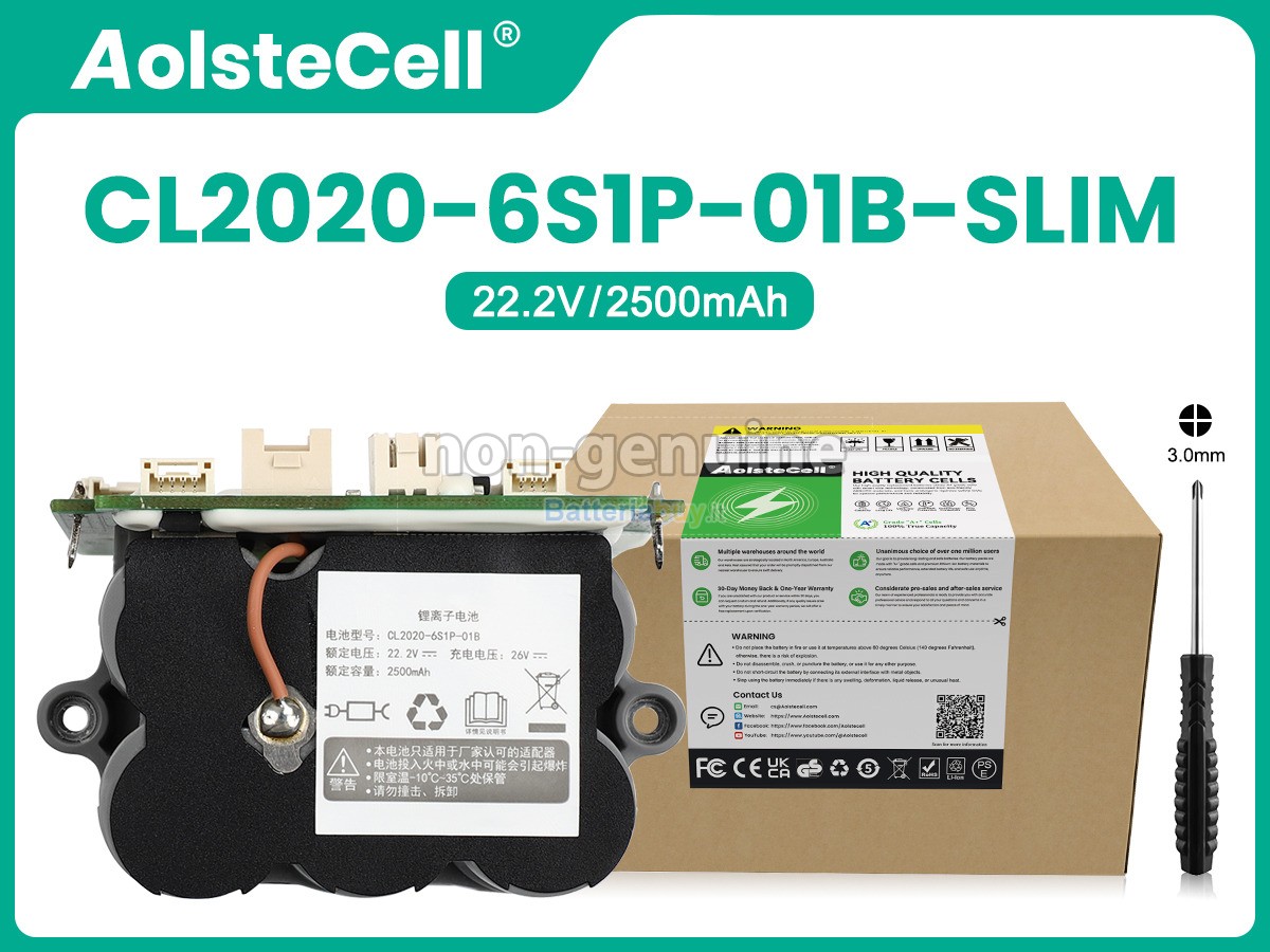 Batteria per Tineco CL2020-6S1P-01B