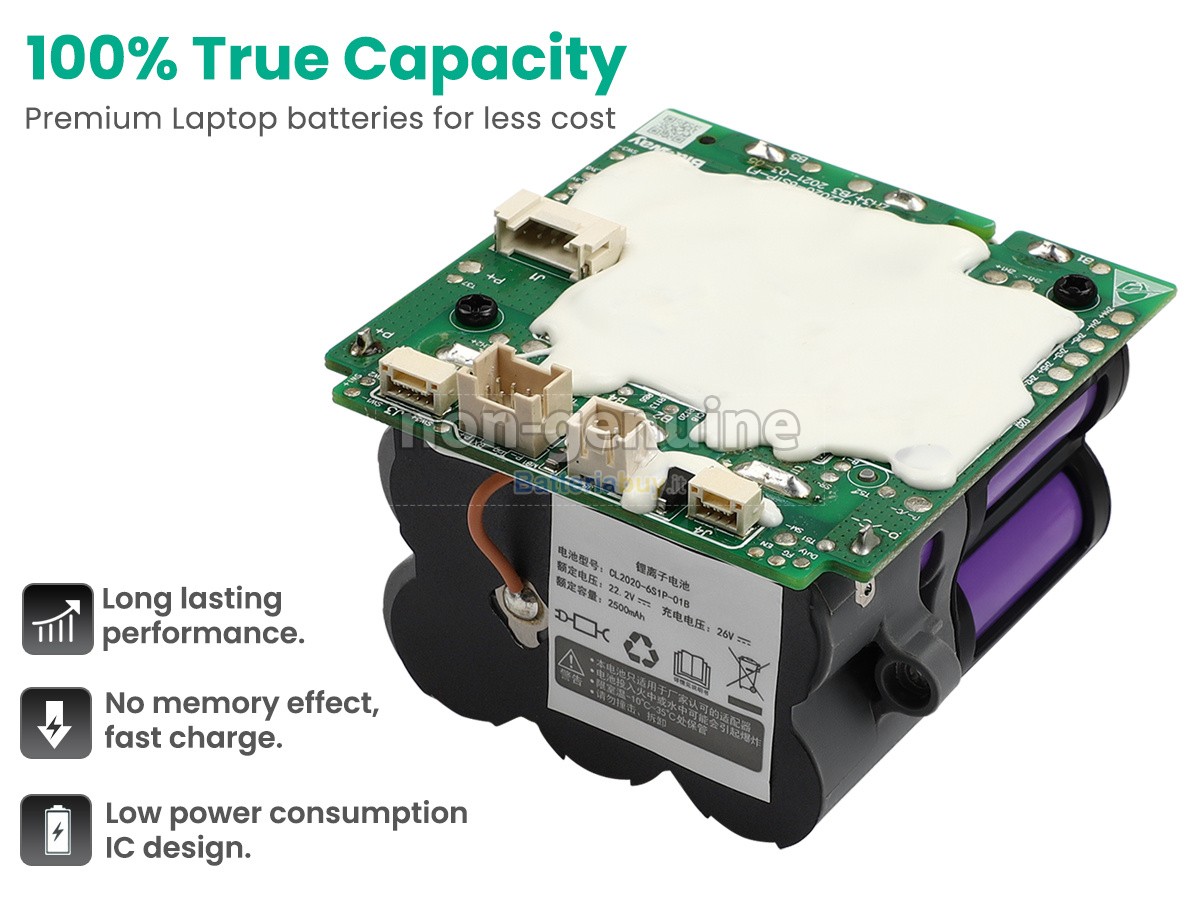 Batteria per Tineco CL2020-6S1P-01B