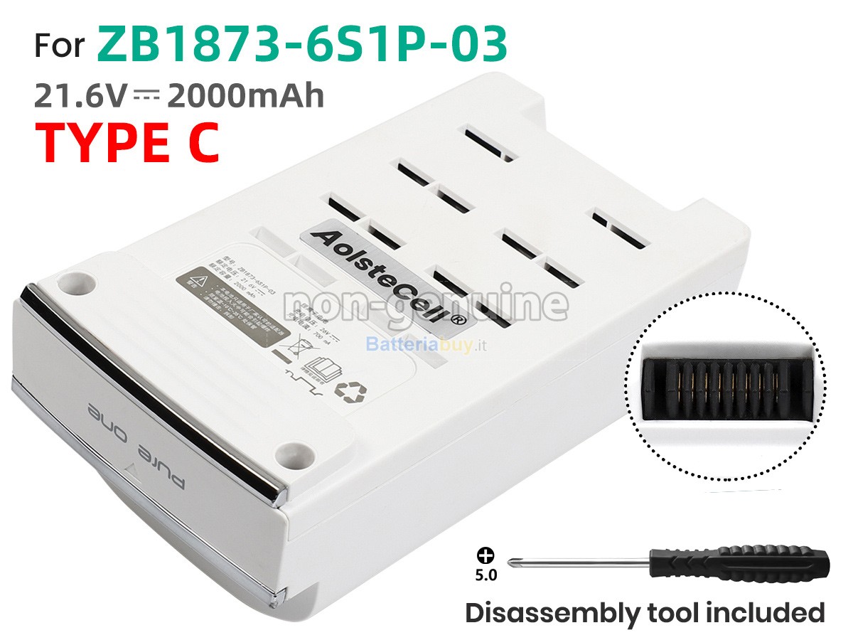 Batteria per Tineco ZB1873-6S1P-0