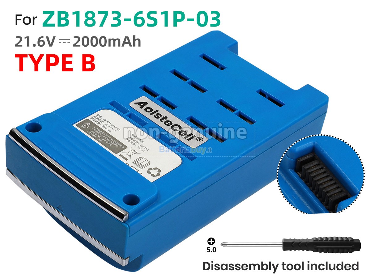 Batteria per Tineco ZB1873-6S1P-0