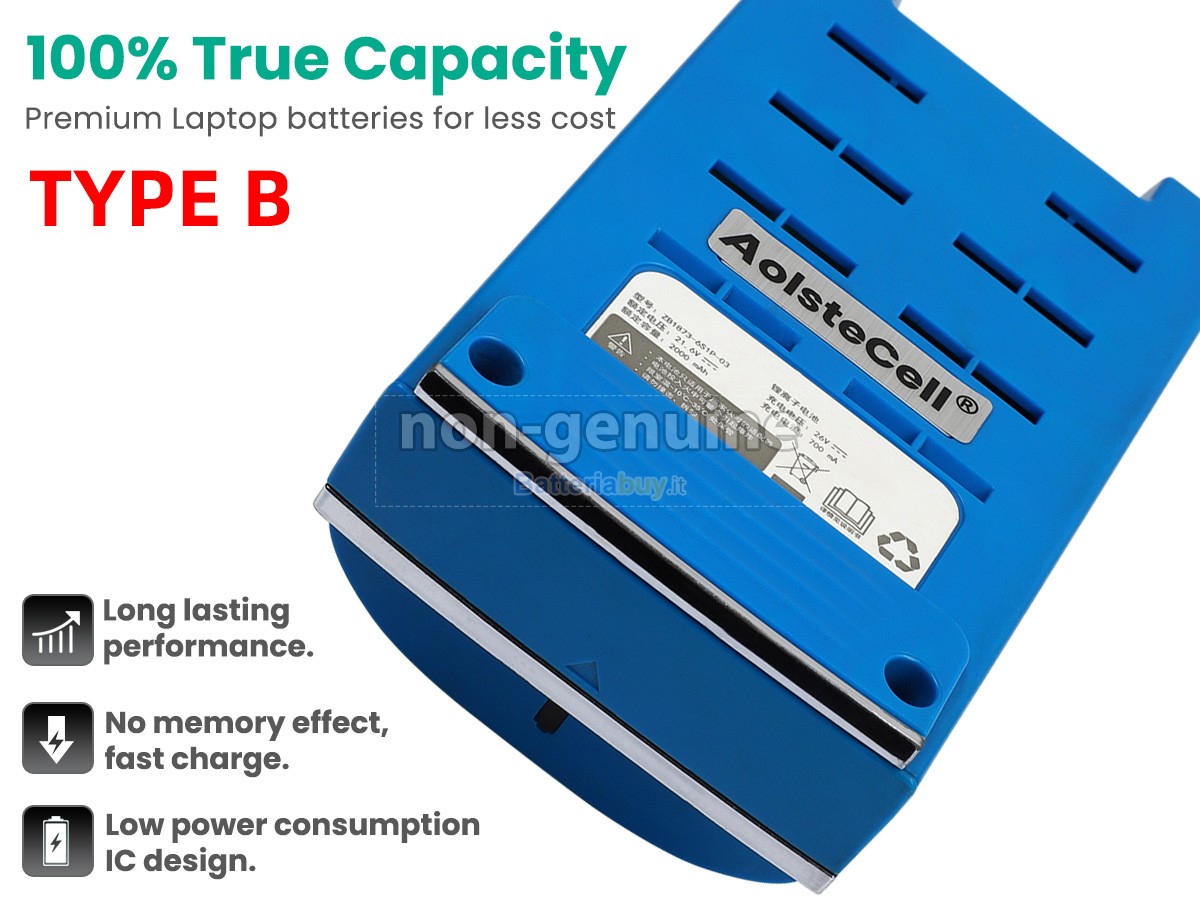 Batteria per Tineco ZB1873-6S1P-0