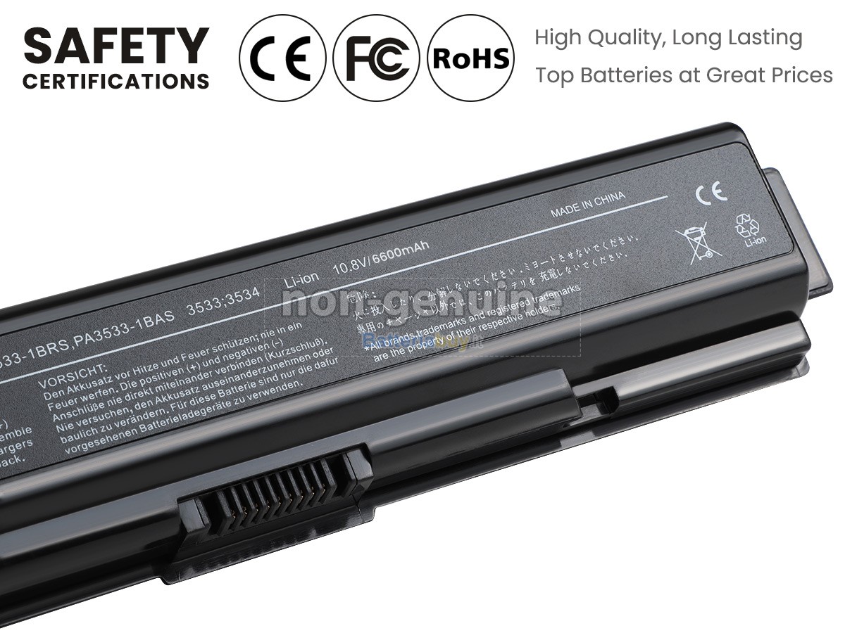 replacement Toshiba Satellite Pro A300-16M battery