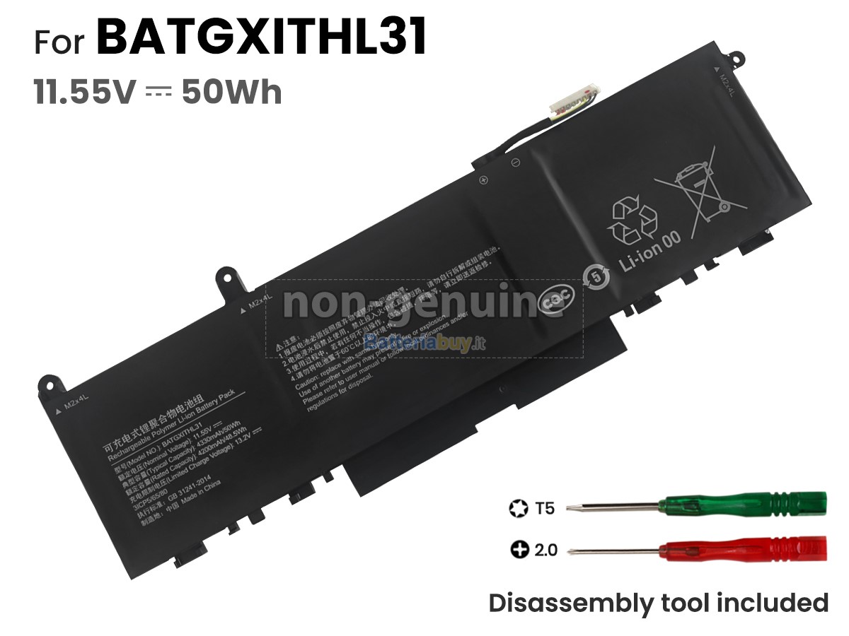 Batteria per UNIS BATGXITHL31
