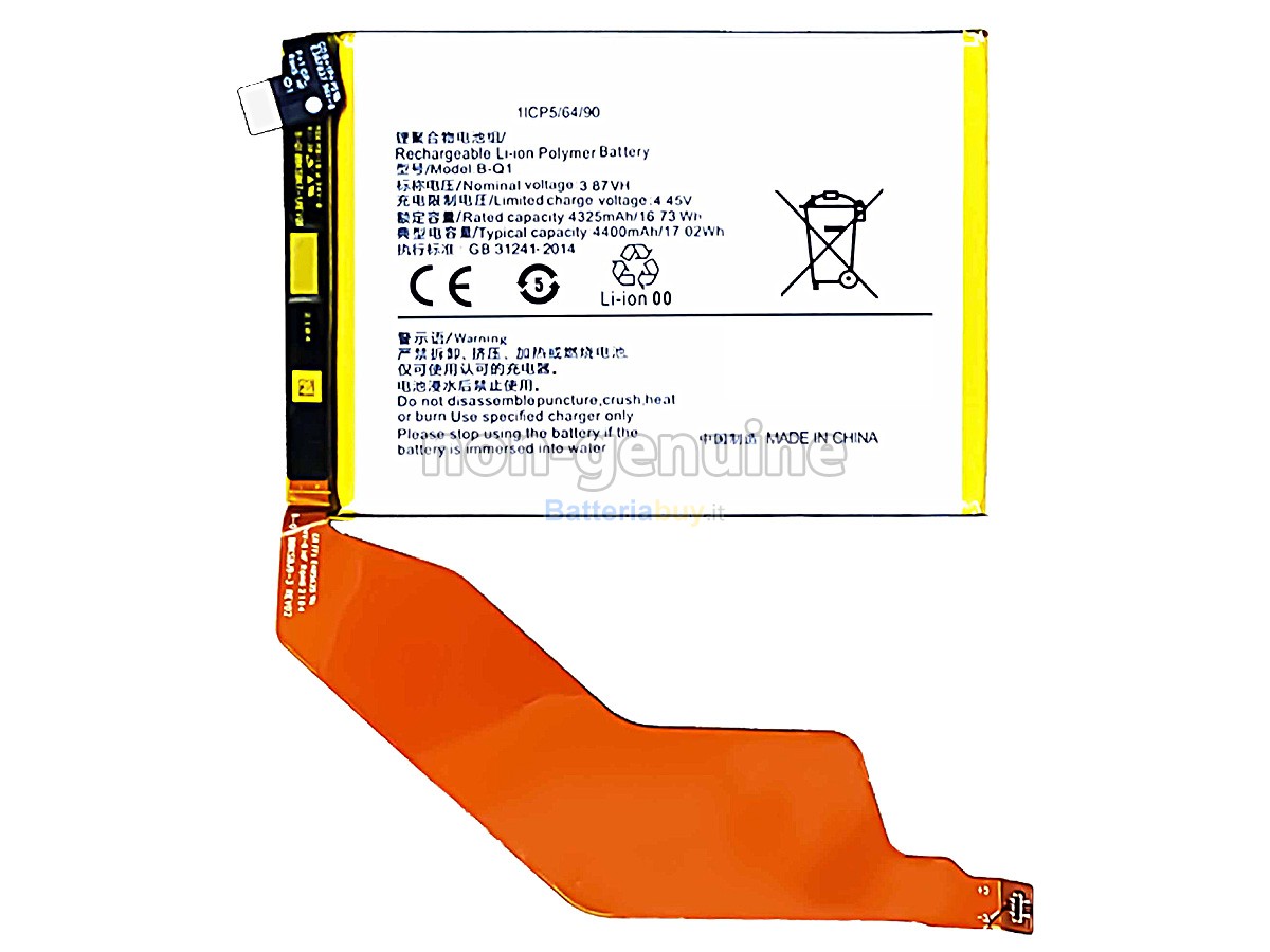 Batteria per Vivo IQOO Z3 V2073A