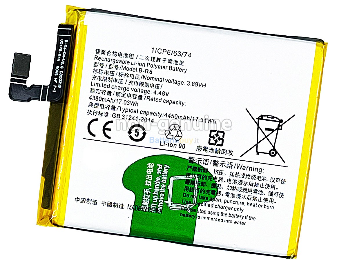 Batteria per Vivo X70 PRO