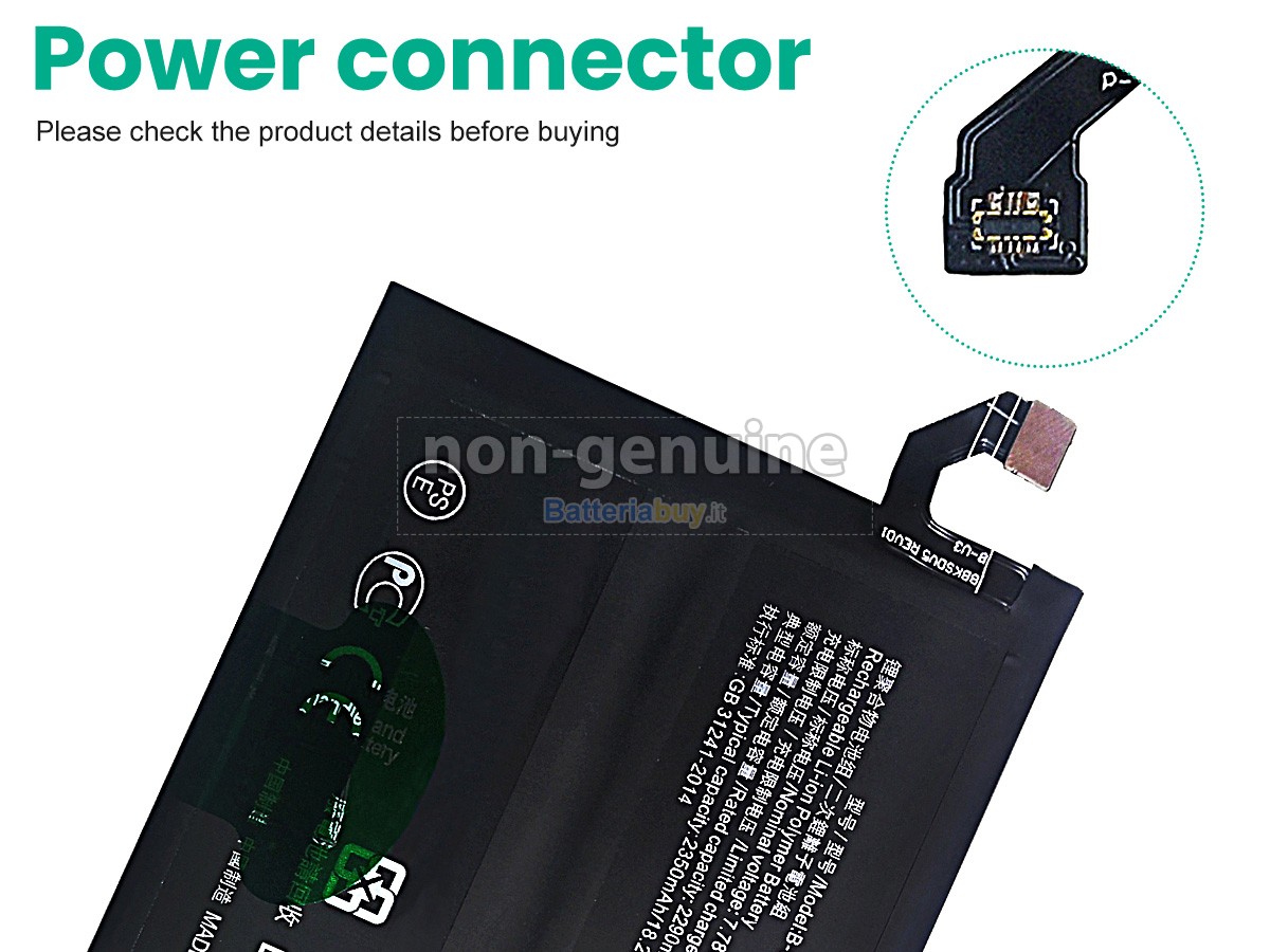 Batteria per Vivo X80 PRO V2145