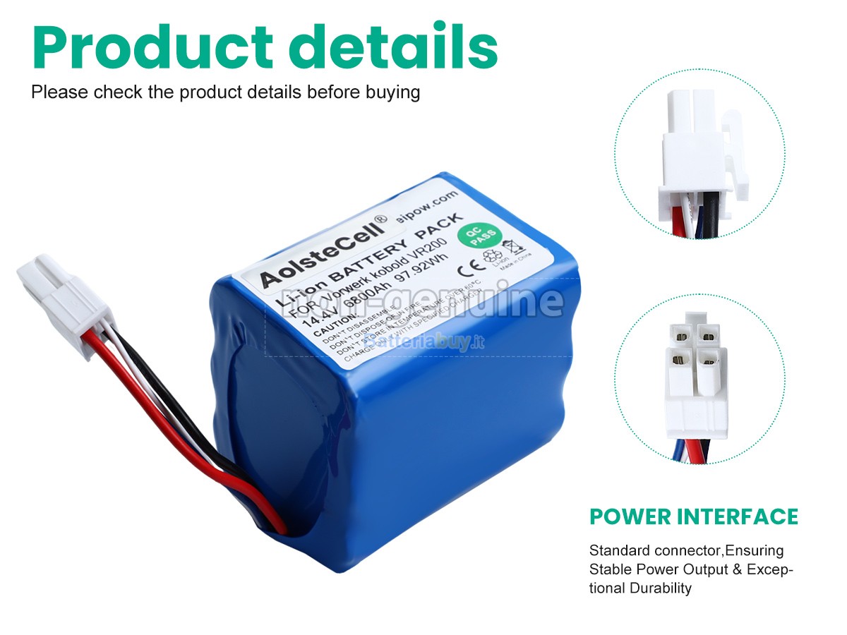 Batteria per Vorwerk Kobold 20884-1
