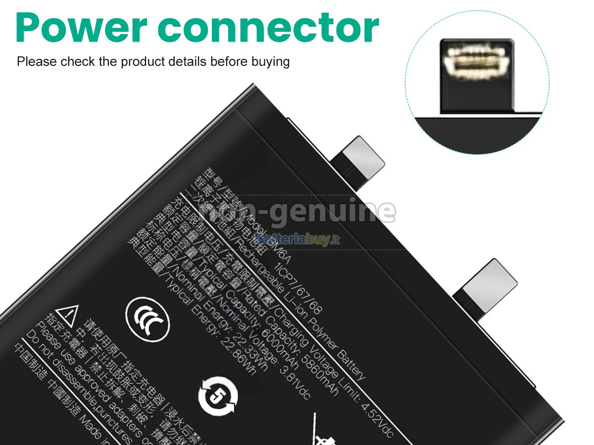 Batteria per XiaoMi BM6A