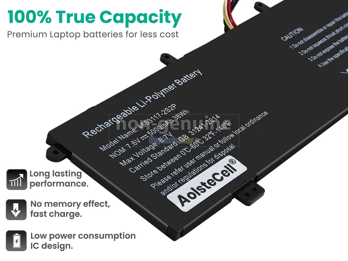 Batteria per XIDU PHILBOOK Y13 XN133A
