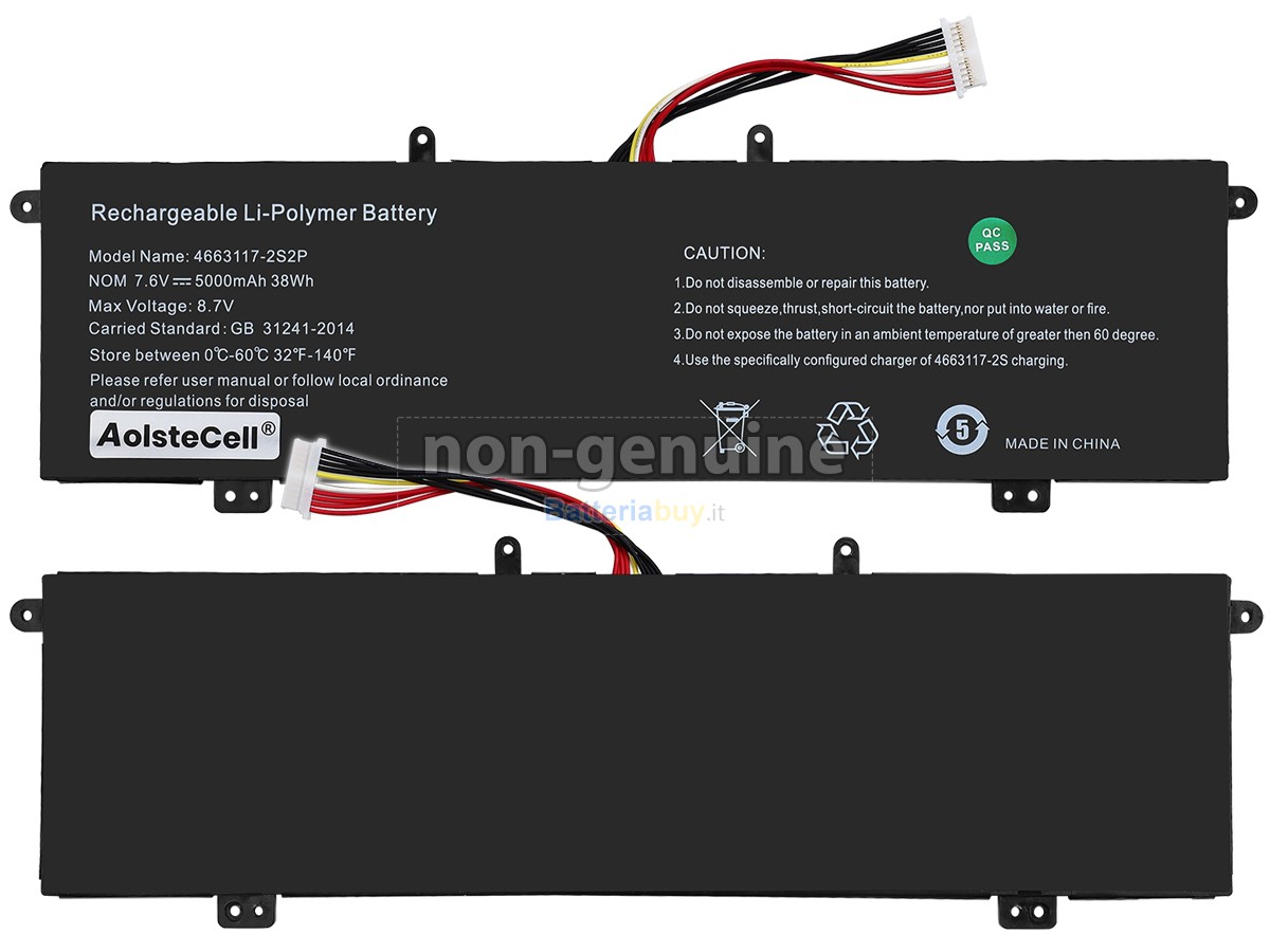 Batteria per XIDU PHILBOOK Y13 XN133A