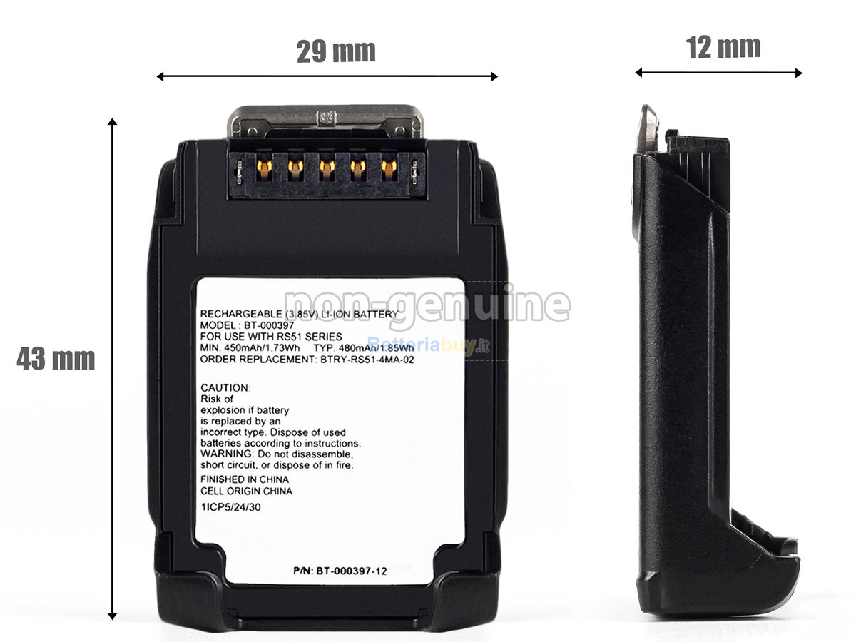 Batteria per Zebra RS5100 RING SCANNER