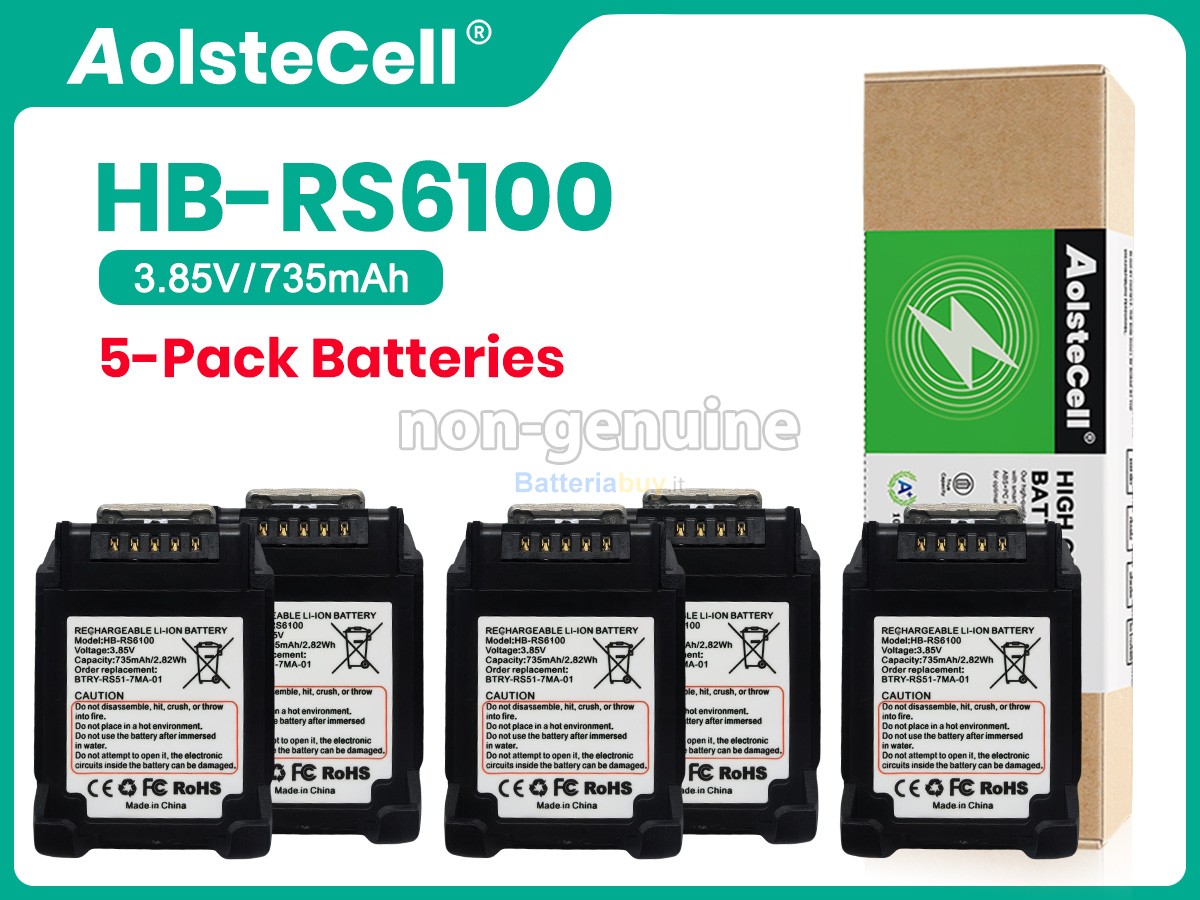 Batteria per Zebra RS5100 RING SCANNER
