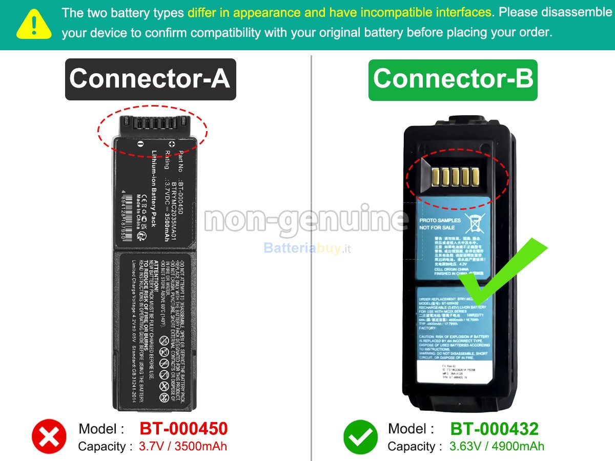 Batteria per Zebra MC2700