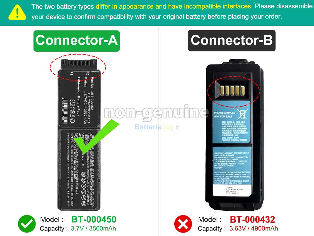 Batteria per Zebra MC2700
