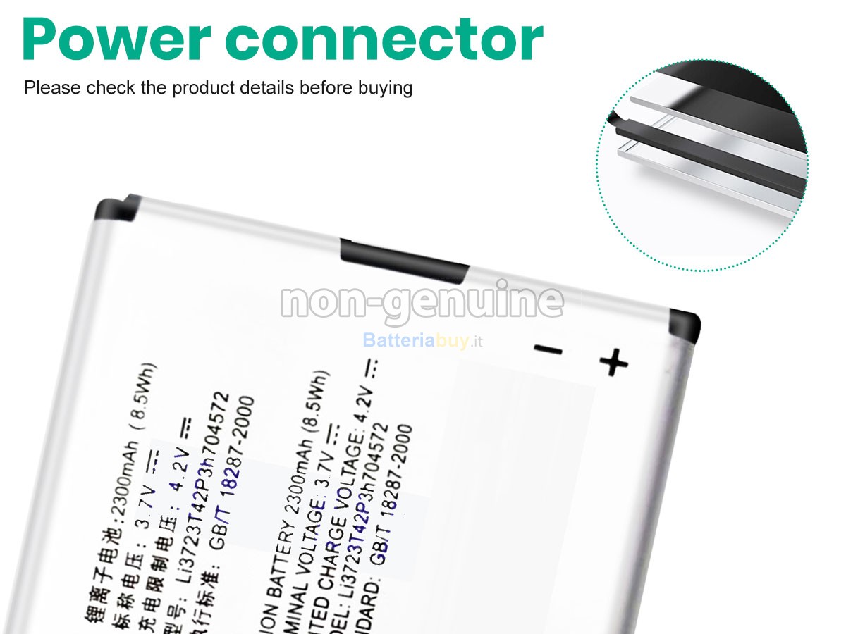 Batteria per ZTE LI3723T42P3H704572